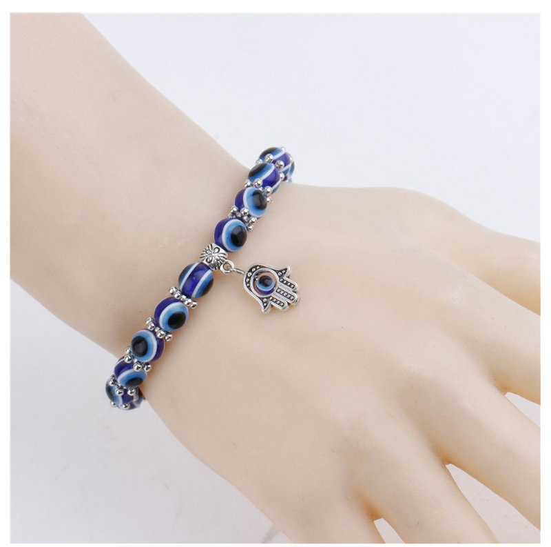 IPSTYLE Lucky Bracelets Blue Evil Eye Turtle Pendant Bracelets