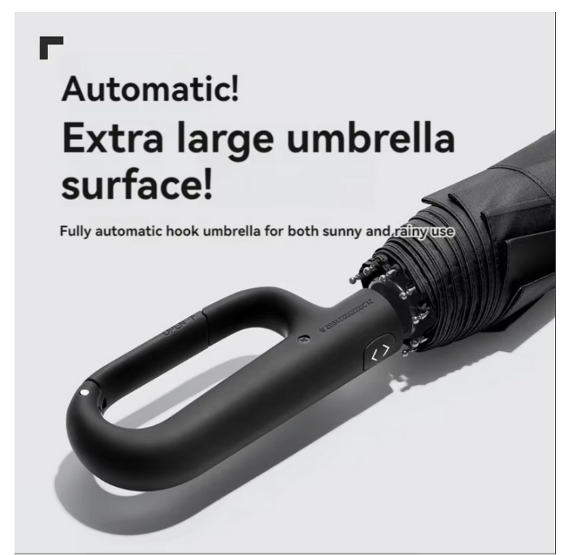 IPSTYLE Automatic Umbrella for Men Women Extra Large Folding Strong Sunshade Double Umbrella