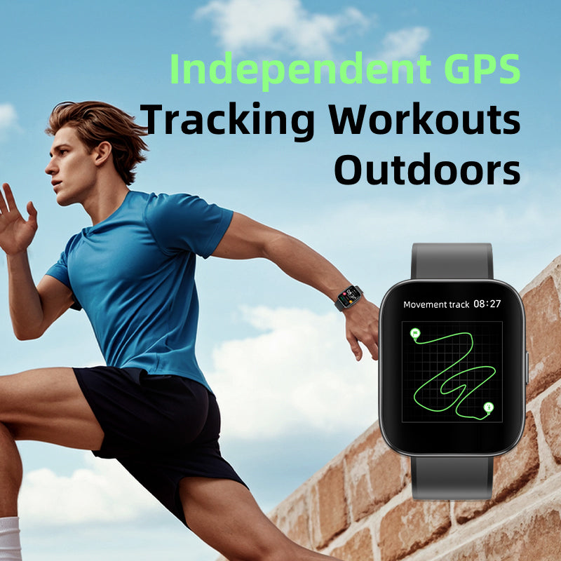 QCY Urban GS S9 Smart Watch, 1.95" AMOLED, GPS, 5ATM Waterproof