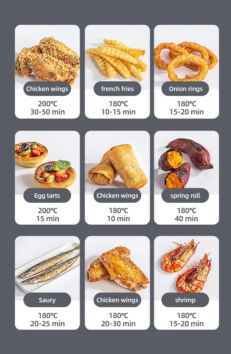 Smart Air Fryer Electric visual window 5L