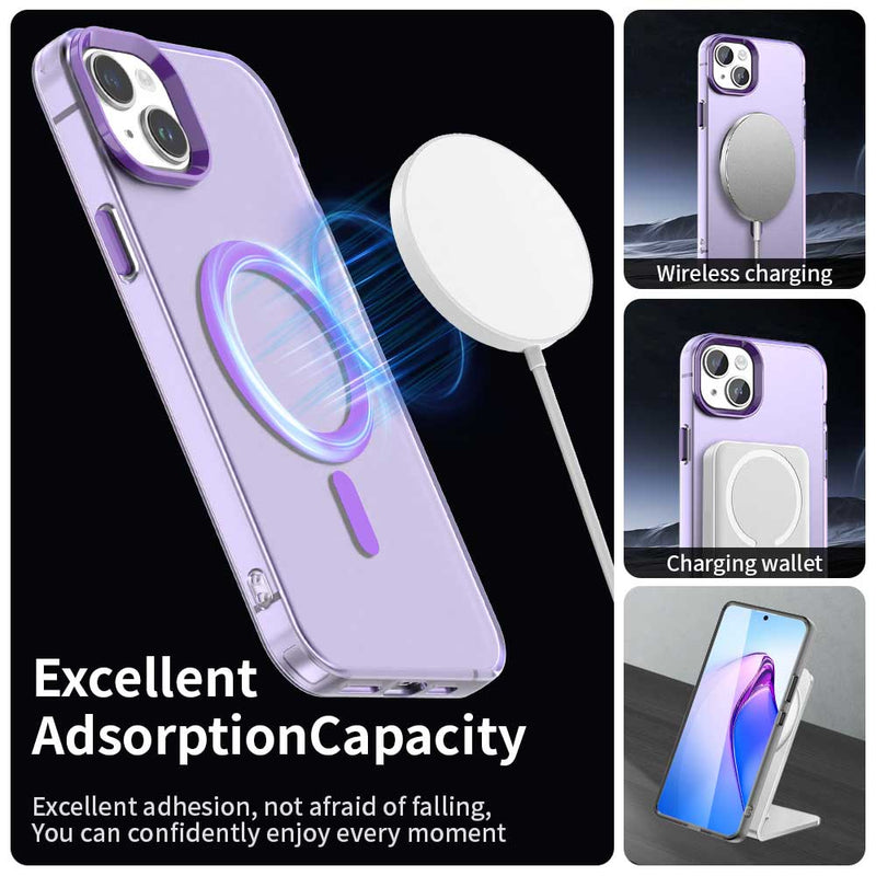 Phone Case for iPhone 15, Compatible with Magsafe,Shockproof Magnetic Case Cover