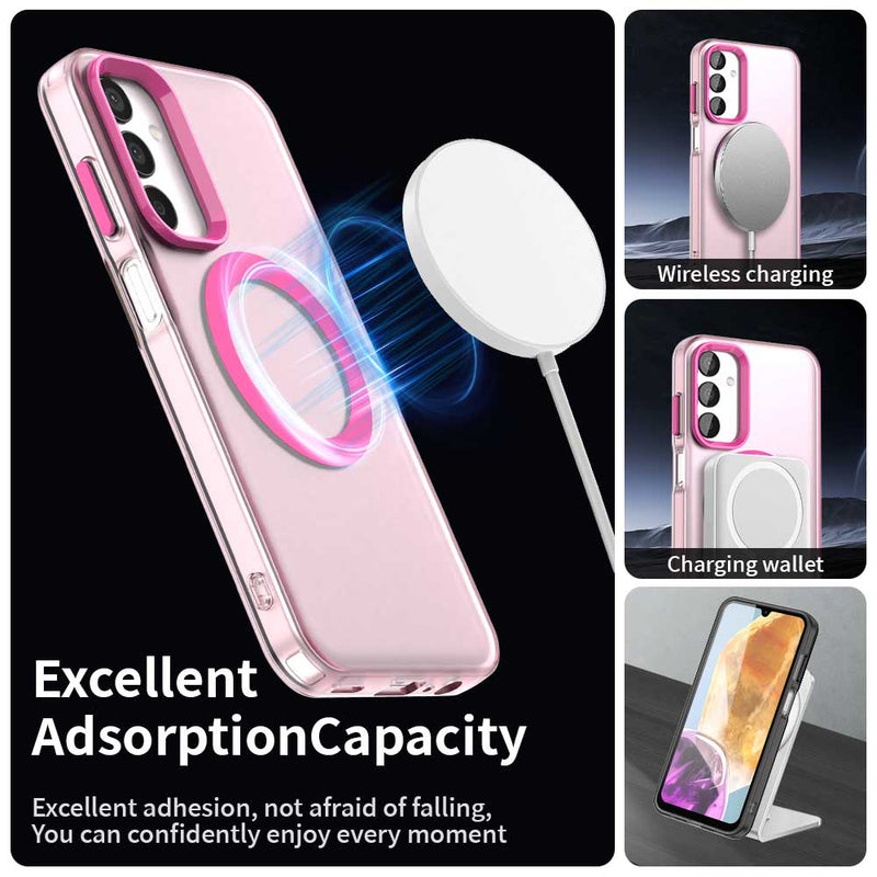Phone Case for Samsung Galaxy M55 5G, Compatible with Magsafe,Shockproof Magnetic Case Cover