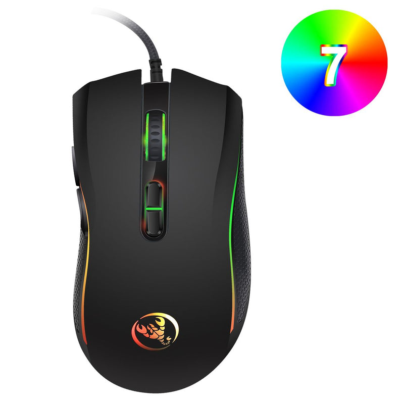 Wired USB Mouse 4-level resolution adjustment wired gaming mouse