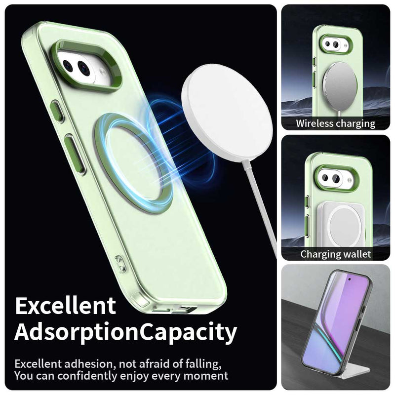 Phone Case for Google Pixel 9A, Compatible with Magsafe,Shockproof Magnetic Case Cover