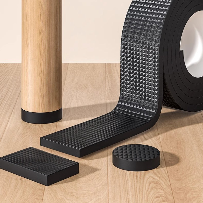 2M Cuttable Chair Foot Pads, Thick Anti-Slip Noise-Reducing Furniture Floor Protectors