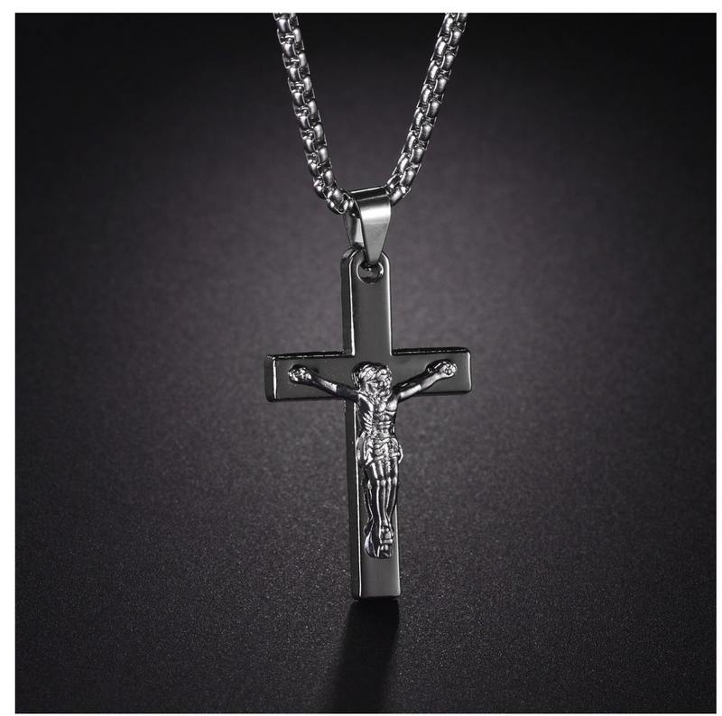 Jesus Saint Benedict Necklace Cross Necklace Pendant Vintage Jewelry