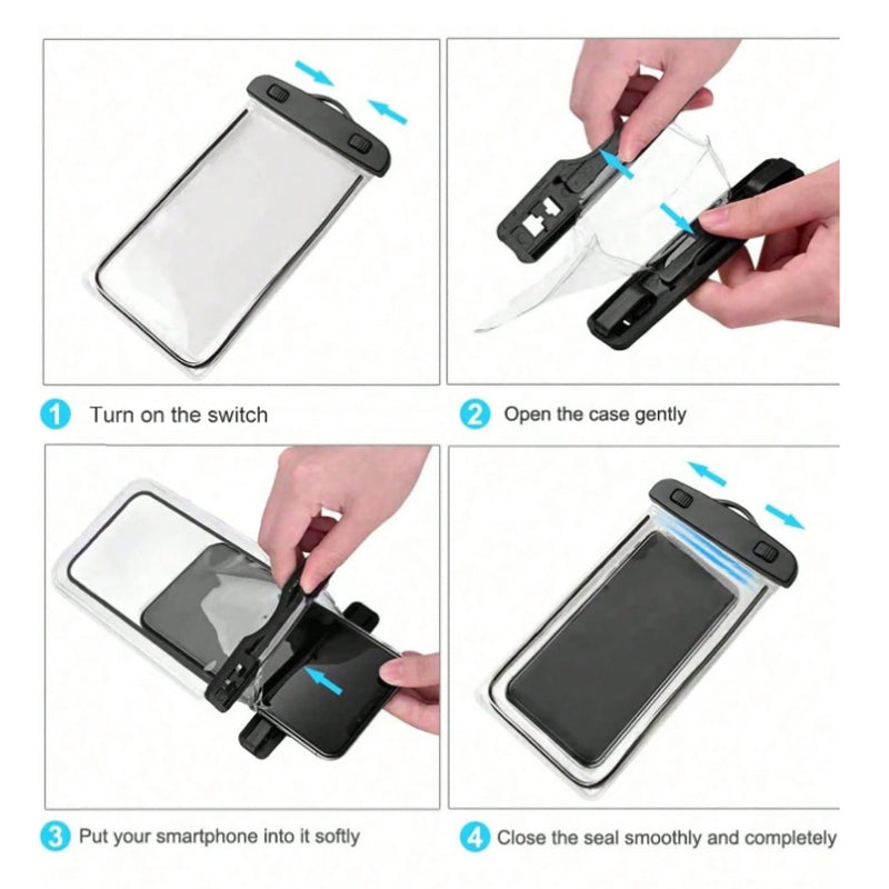 Universal Waterproof Phone Pouch – Fits Phones Up to 7.0"