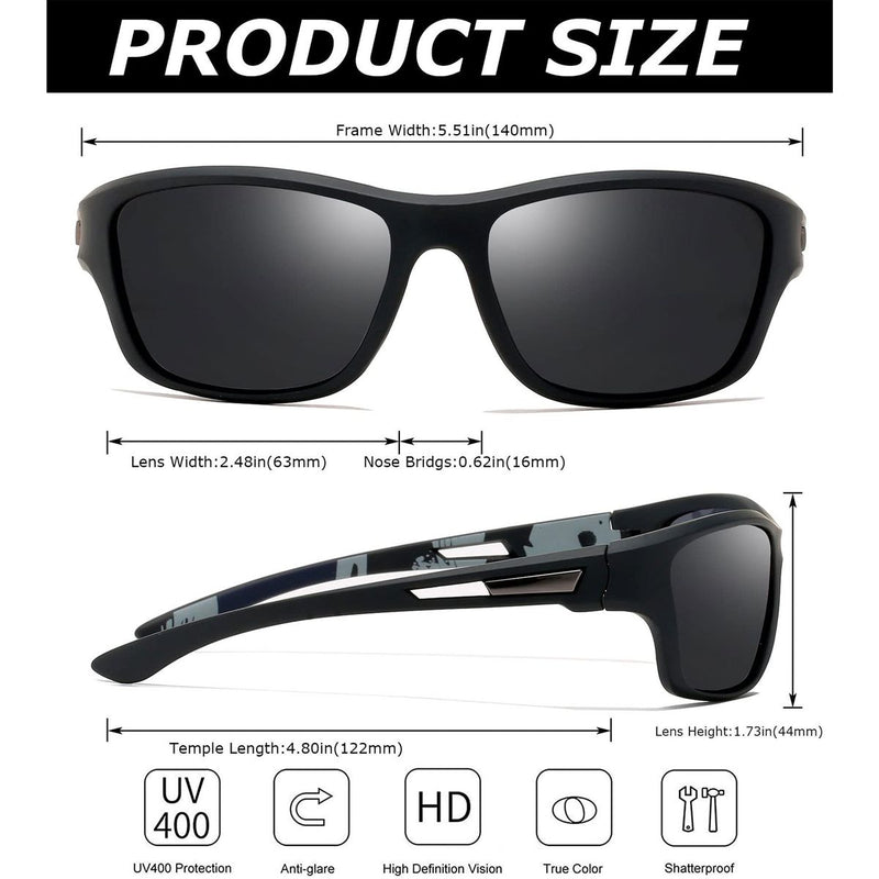 Polarized Sport Sunglasses – Ultralight Comfort with UV400 Protection