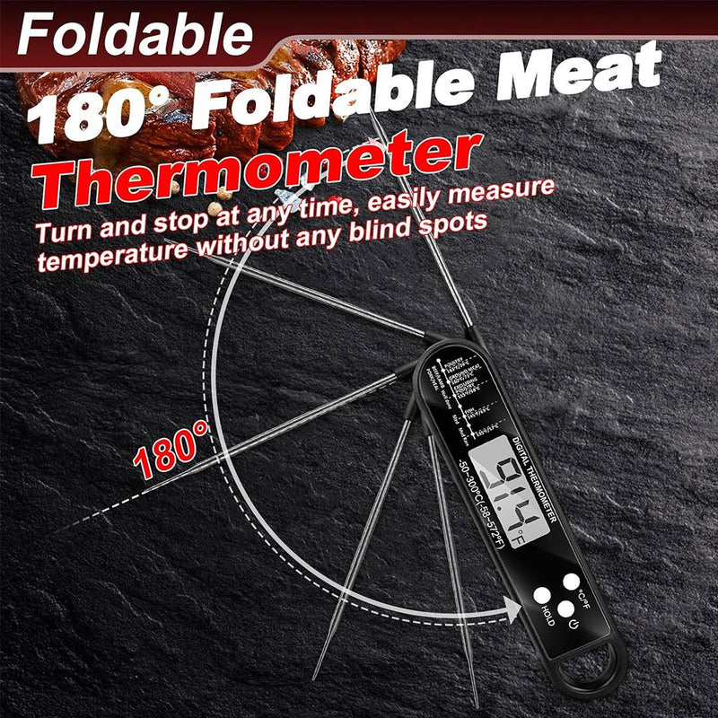 Meat Thermometer Digital Instant Read Thermometer Folding for Cooking Food