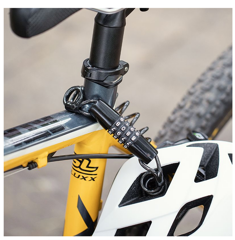 Mini Password Lock Anti Theft Bicycle Durable Steel Wire Lock