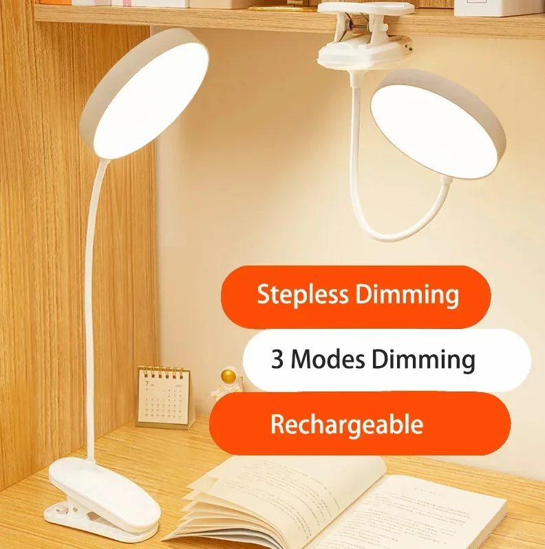Table Lamp Rechargeable Read Lamp 3 Modes Dimming Eye Protection Light