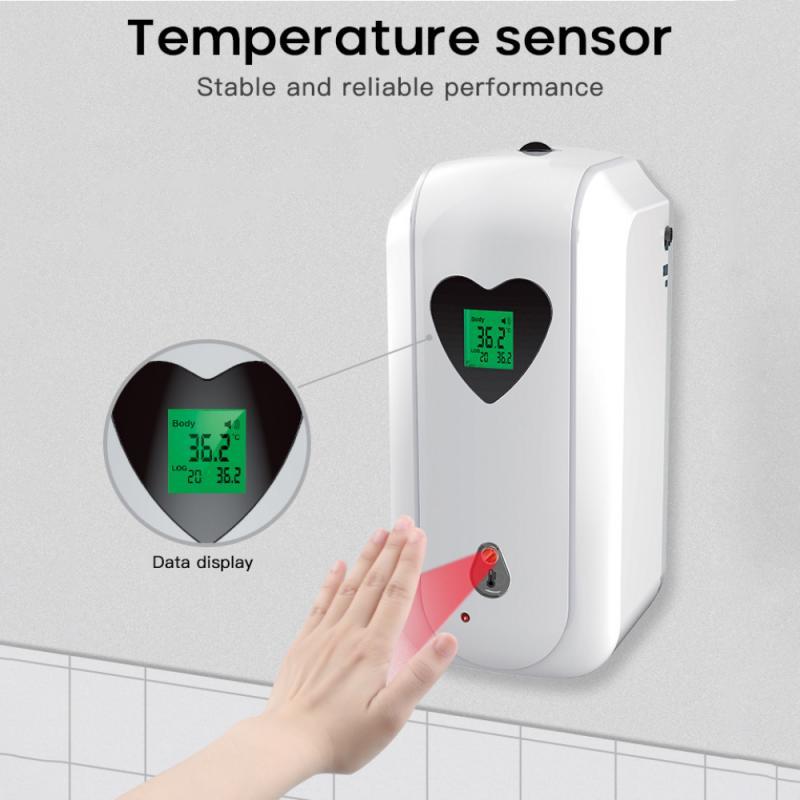 Wall-mounted Body Temperature Alarm Automatic Spray Disinfection