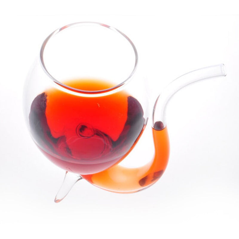 Creative Devil Glass Cocktail Glass Cup Glass Cup with Straw 300ml Win