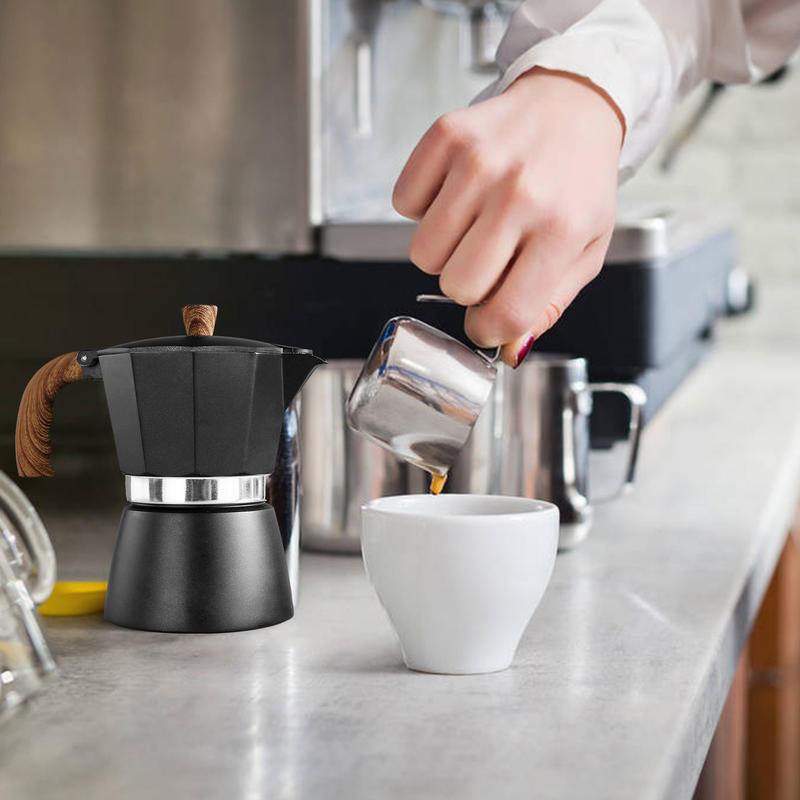 Comfortable Aluminum Coffee Pot Moka Espresso 150ML