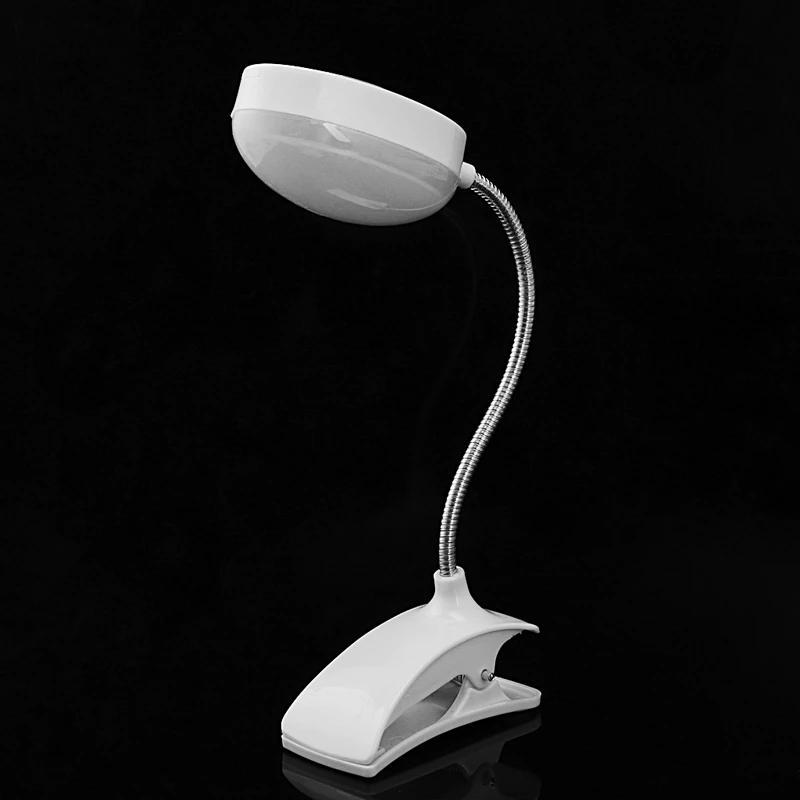 Flexible clip on LED table lamp Reading clip