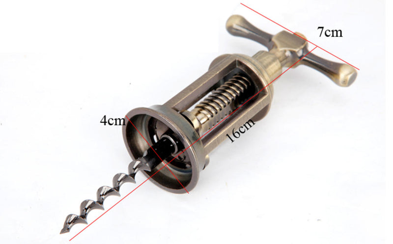 Classic Retro Red Wine Bottle Opener Zinc Alloy Bottle Cork Remover