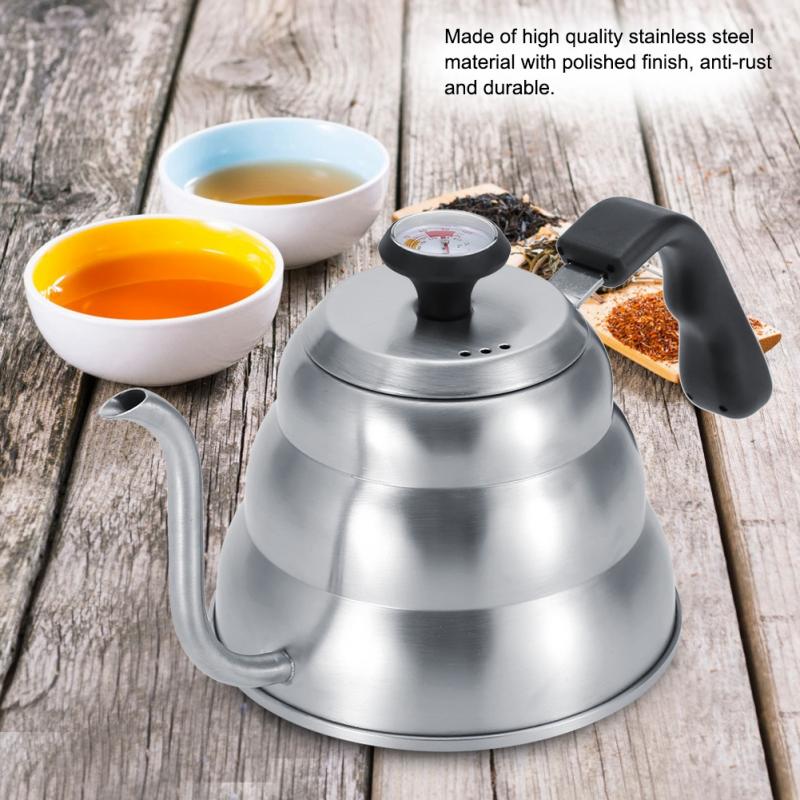 Stainless steel kettle coffee drip - 1.2L