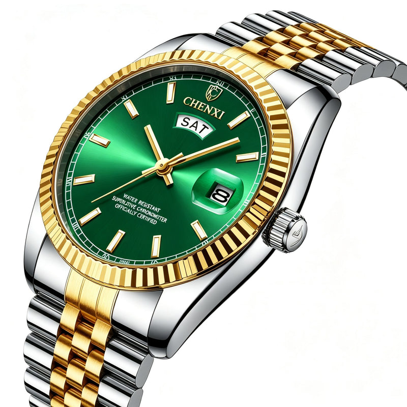 Chenxi Men’s Wristwatch – Two-Tone Luxury Design