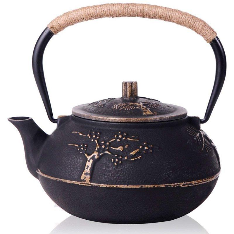 Stainless Steel Iron Kettle with Plum Plunger 30 oz (900 ml) | Kettles