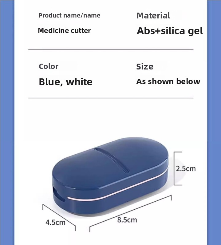 Mini medicine slicer, dispenser, portable medicine storage box