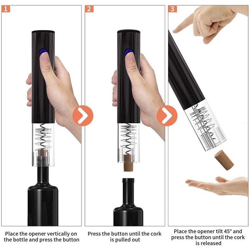 Electric Wine Opener, Battery Corkscrew, Automatic Wireless