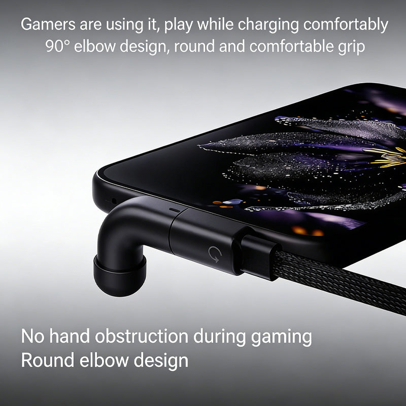240W Fast Charging 2-In-1 Foldable Phone Holder Data Cable | Type-C For Phones & Tablets