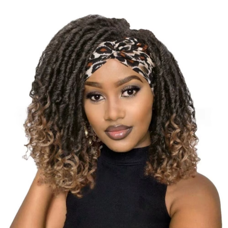 IPSTYLE Synthetic Afro Dreadlock Headband Wigs Dreadlock Crochet Hair Wig