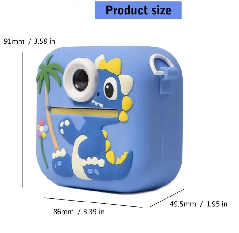 Kids Instant Print Camera & 1080P Video Recorder for Boys Girls