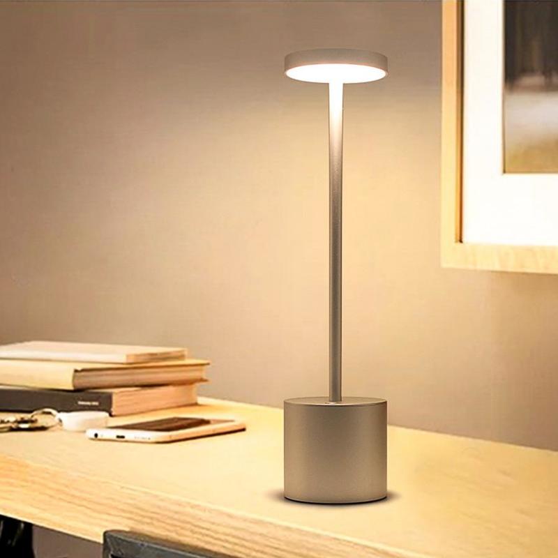 Touch Sensor Wireless Desk No Signs Modern Bar Restaurant Table LED