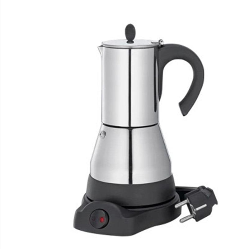 Stainless Steel Geyser Electric Coffee Maker 200 ML