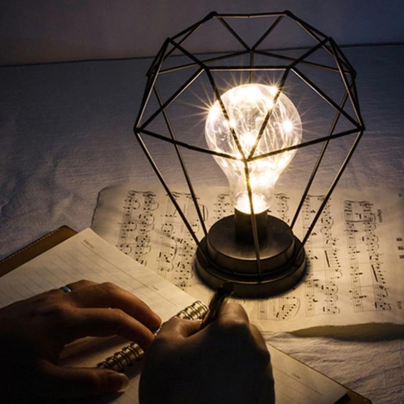 Large Size High Cage Electric Wireless Desk Lamp