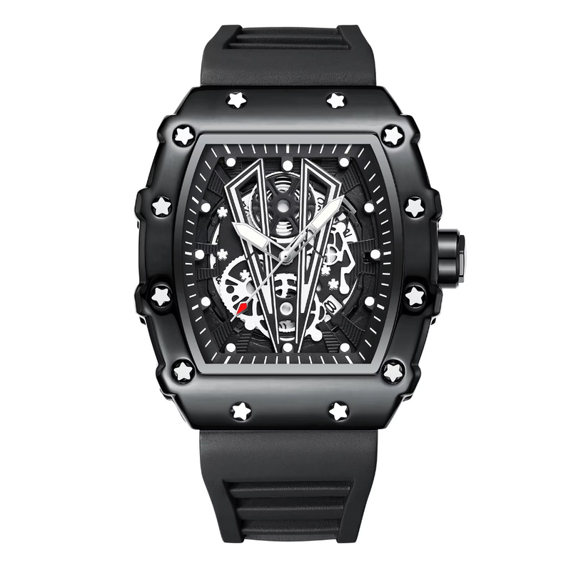 Fashion Hollow Watch Sport Waterproof Calendar Men Watchess