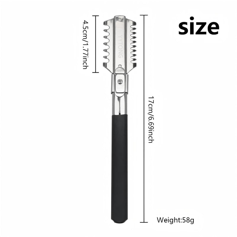 Double-Sided Hair Thinner Trimmer Razor Comb with 10 Replacement Blades