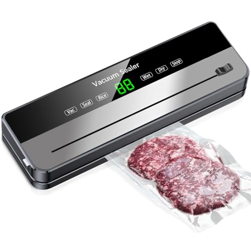 Food Vacuum Sealer Machine with Cutter Automatic and Manual Sealer Dry Moist Food Modes vacuum sealer