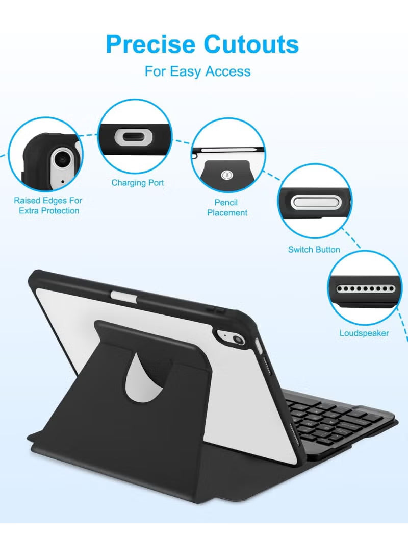 Case with Arabic Keyboard for iPad 11th 11 inch 2025/Arabic Keyboard Case for iPad 10th 10.9 inch