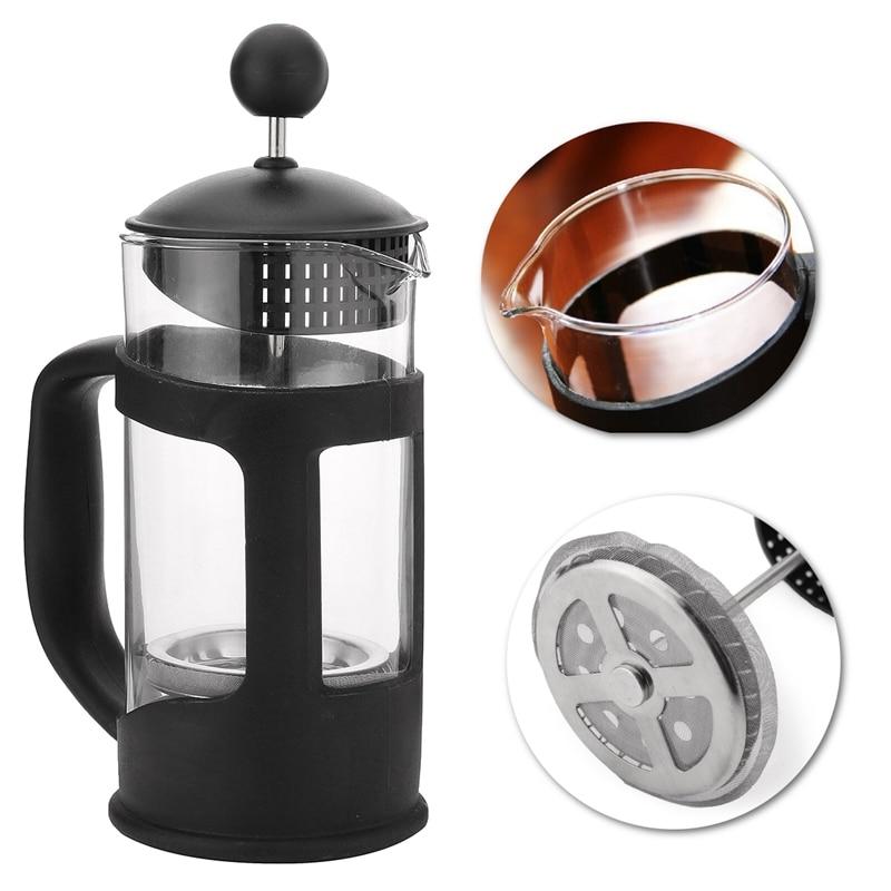 New French Press 400ml Heat Resistant Glass Coffee Press
