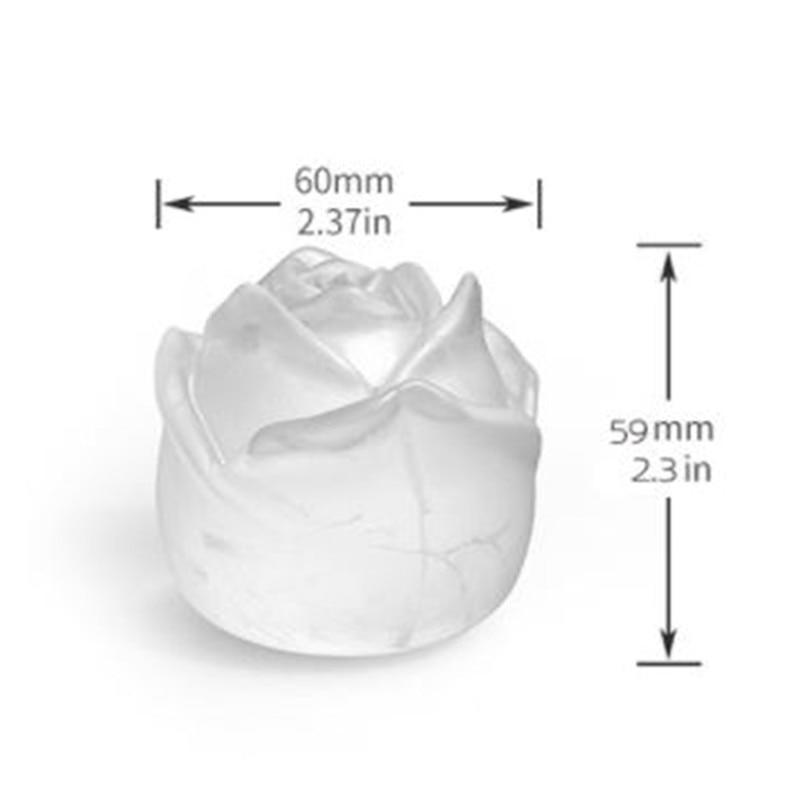 Ice Cube Shape with Rose Flower Cocktail Shape Ice Cream Mix