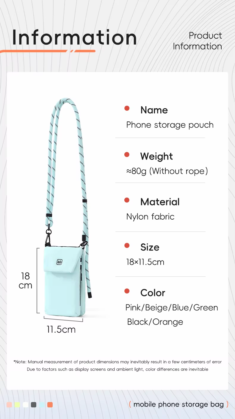 Unisex Crossbody Bag Fashion Crossbody Cellphone Bag