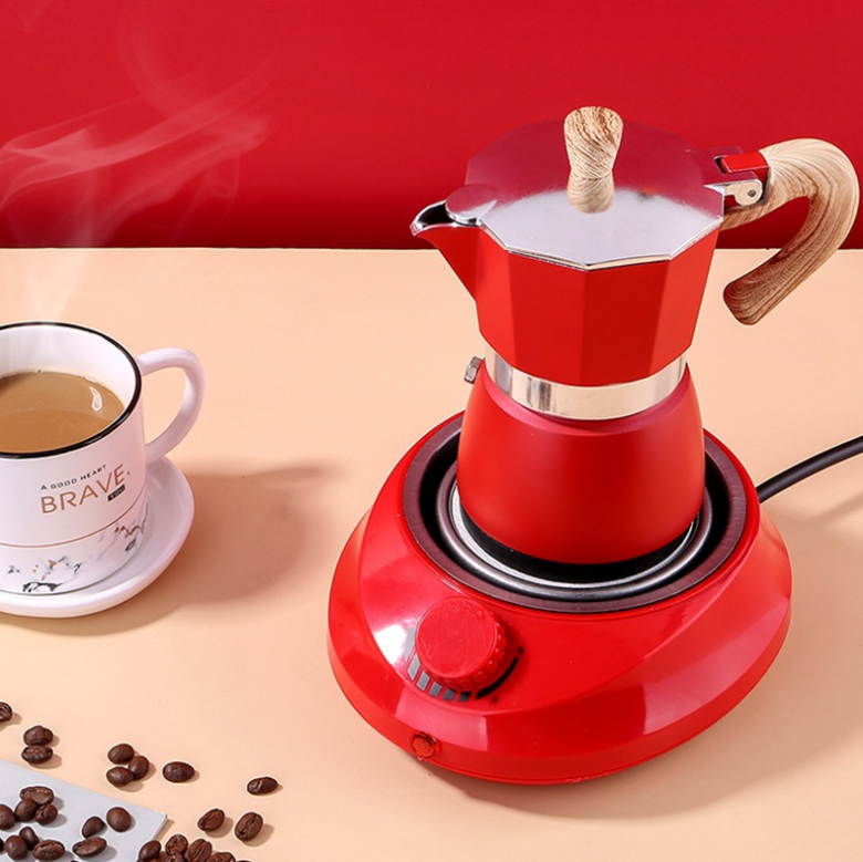 Italian aluminum coffee machine Mocha Espresso Patelnia suitable for 3 cups