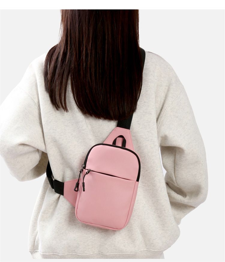 Fashion Chest Bag Shoulder Zipper Waterproof Oxford Cloth Backpack