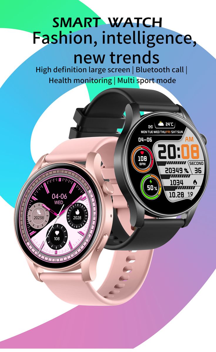 Smart Watch Compatible with Android/iPhone Fitness AI Assistant Sport Tracker