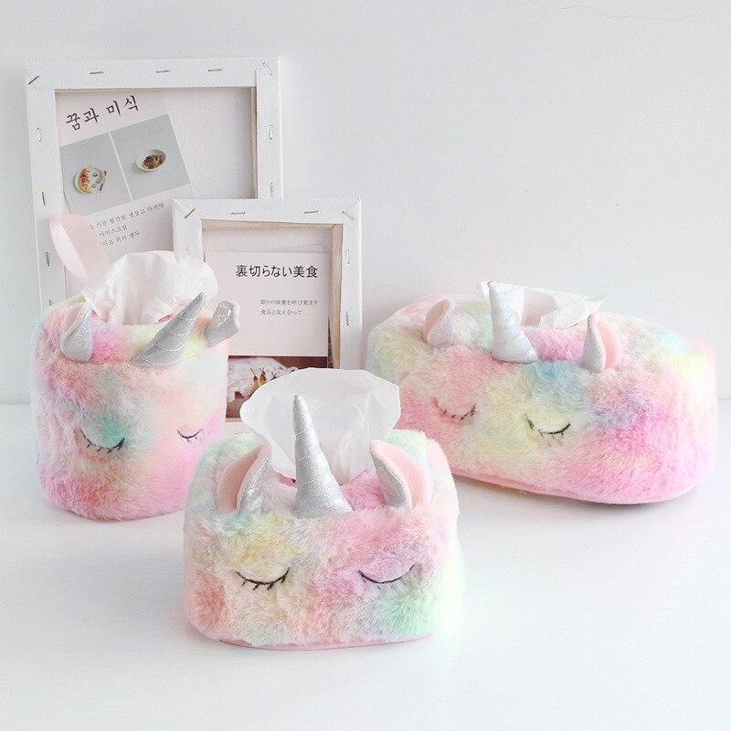Creative Unicorn 3-piece Napkin Box Pink Rose