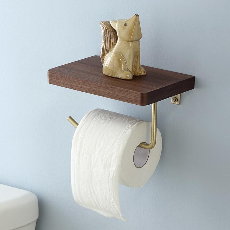 Nordic solid brass bathroom towel hanger