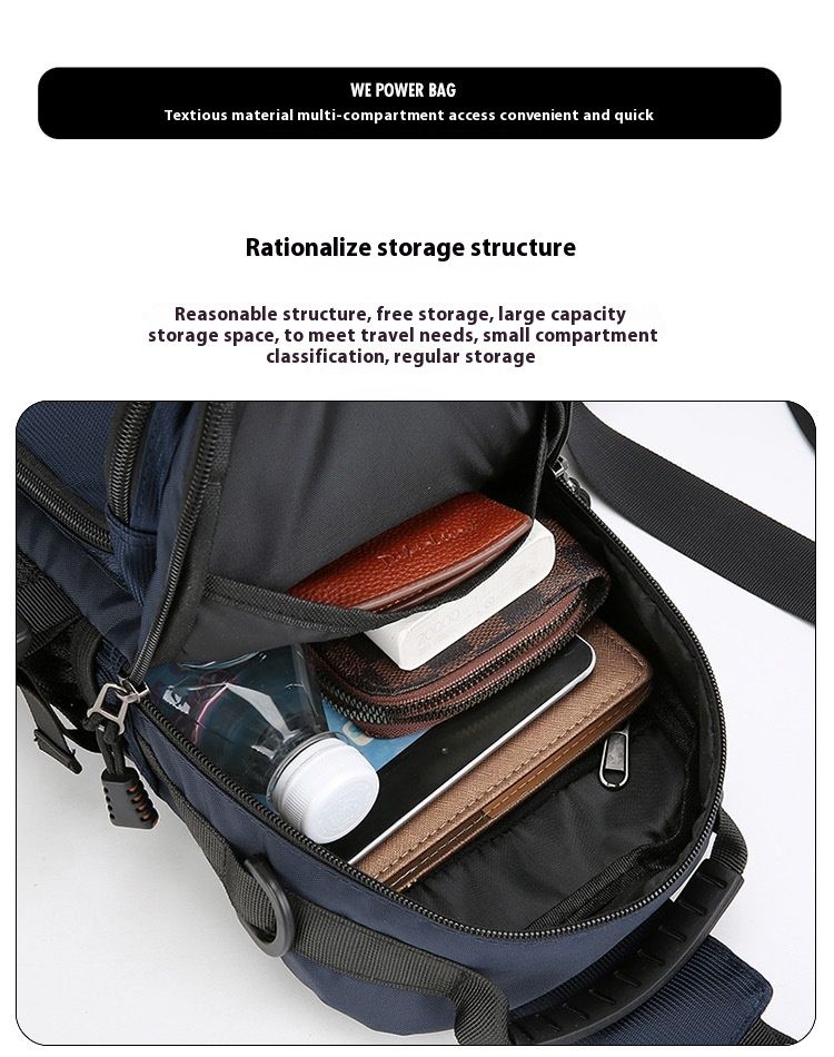 Large Capacity Chest Bag Versatile Multi-Functional Shoulder Crossbody