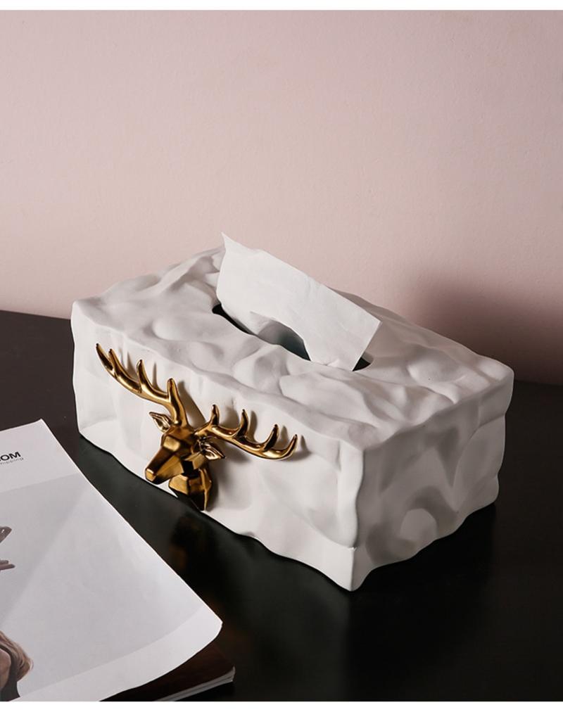 Nordic ins luxury ceramic towel box