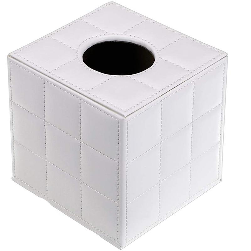 PU leather box handle, square towel holder with magnet