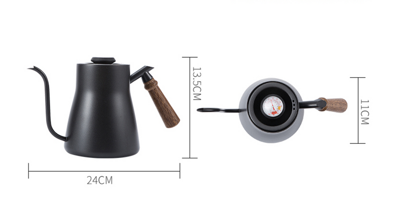 Stainless steel long narrow spout coffee spout drip cycle co - 304 / 850ml