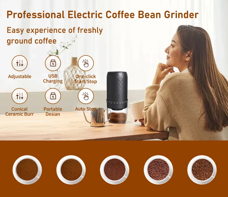 Electric Coffee Bean Grinder 40 Gears