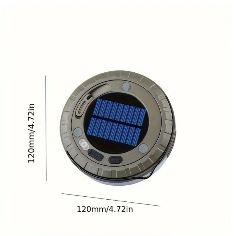 Solar Camping Lights USB Rechargeable String 8 Modes Multifunctional Light