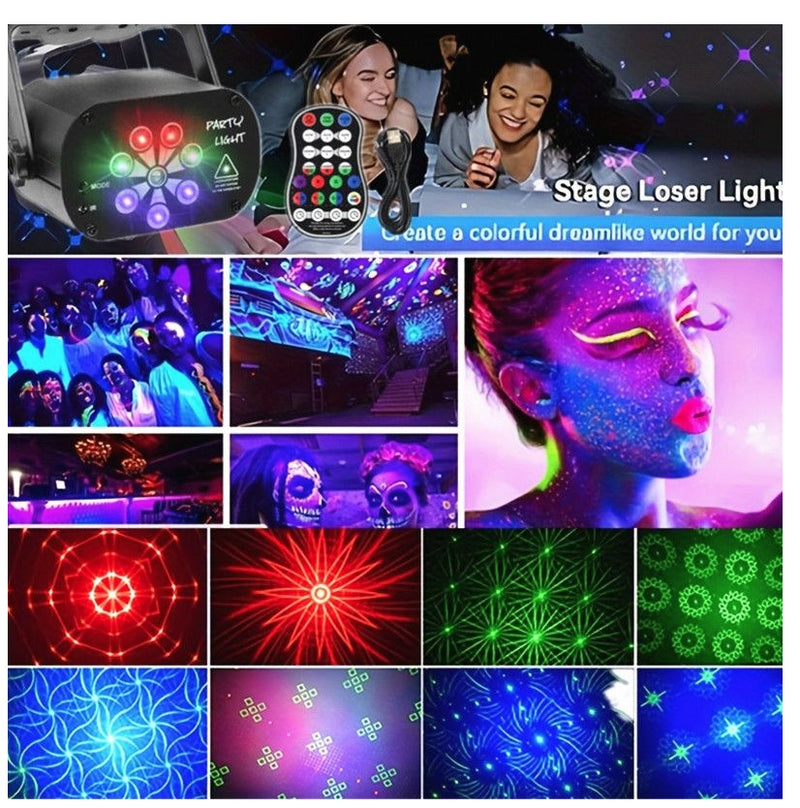 IPSTYLE DJ Light Disco Party Light UV Projection Light Home Party